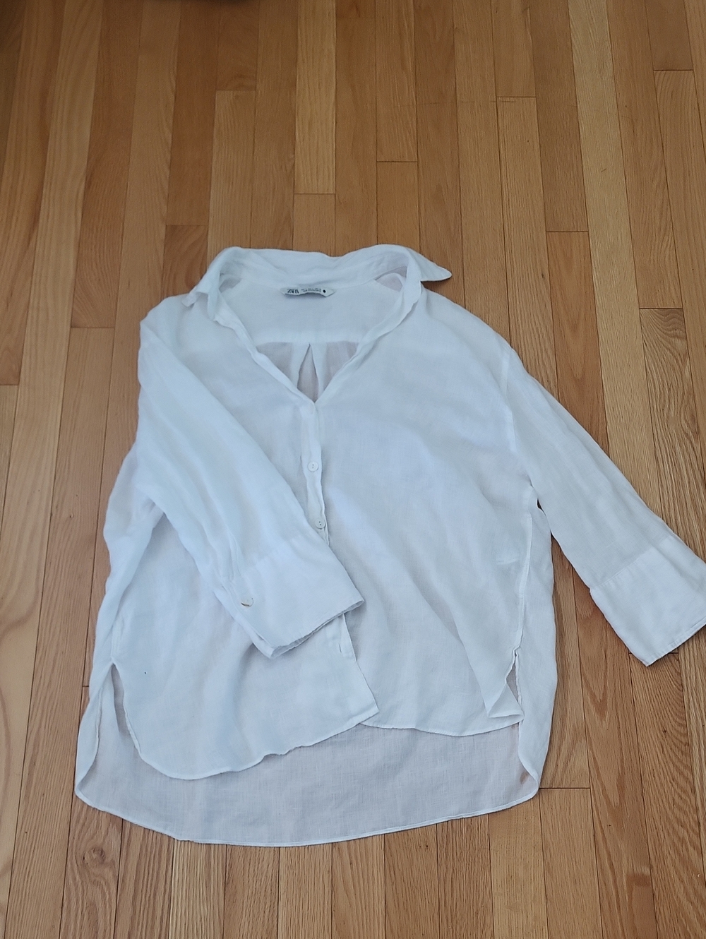 EUC 100% Linen Oversized Shirt S